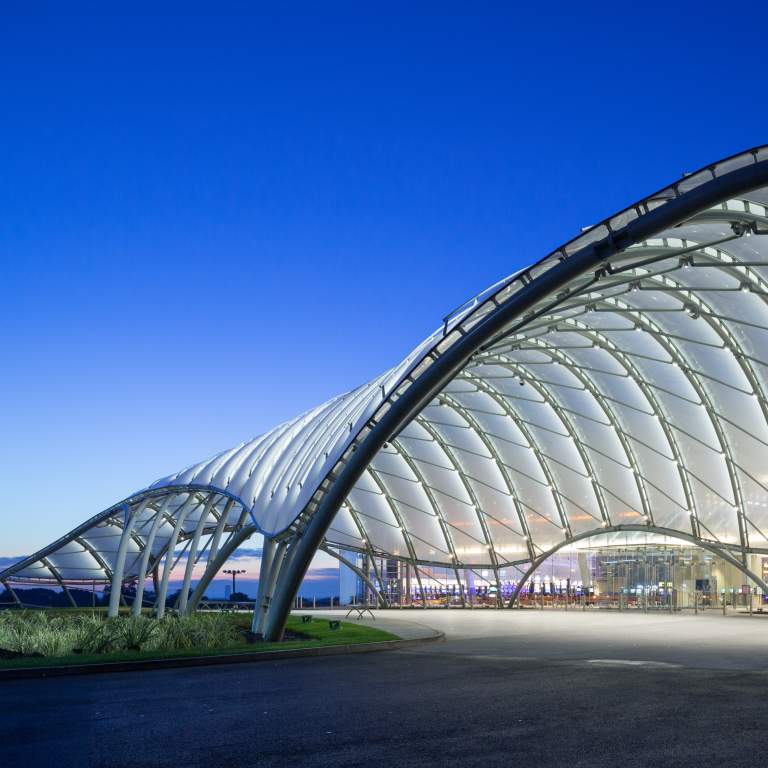 Aluminum LED Structures for Casino Entrance