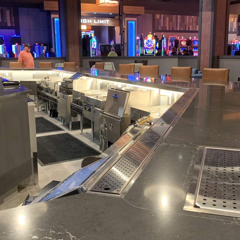 Kentucky Casino Drink Rail