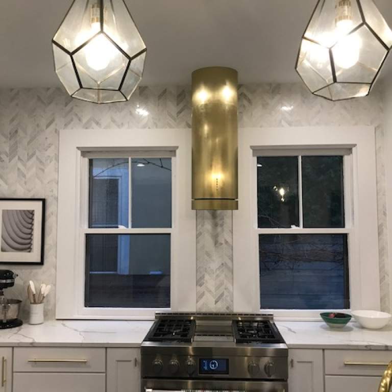 Brass Range Hood