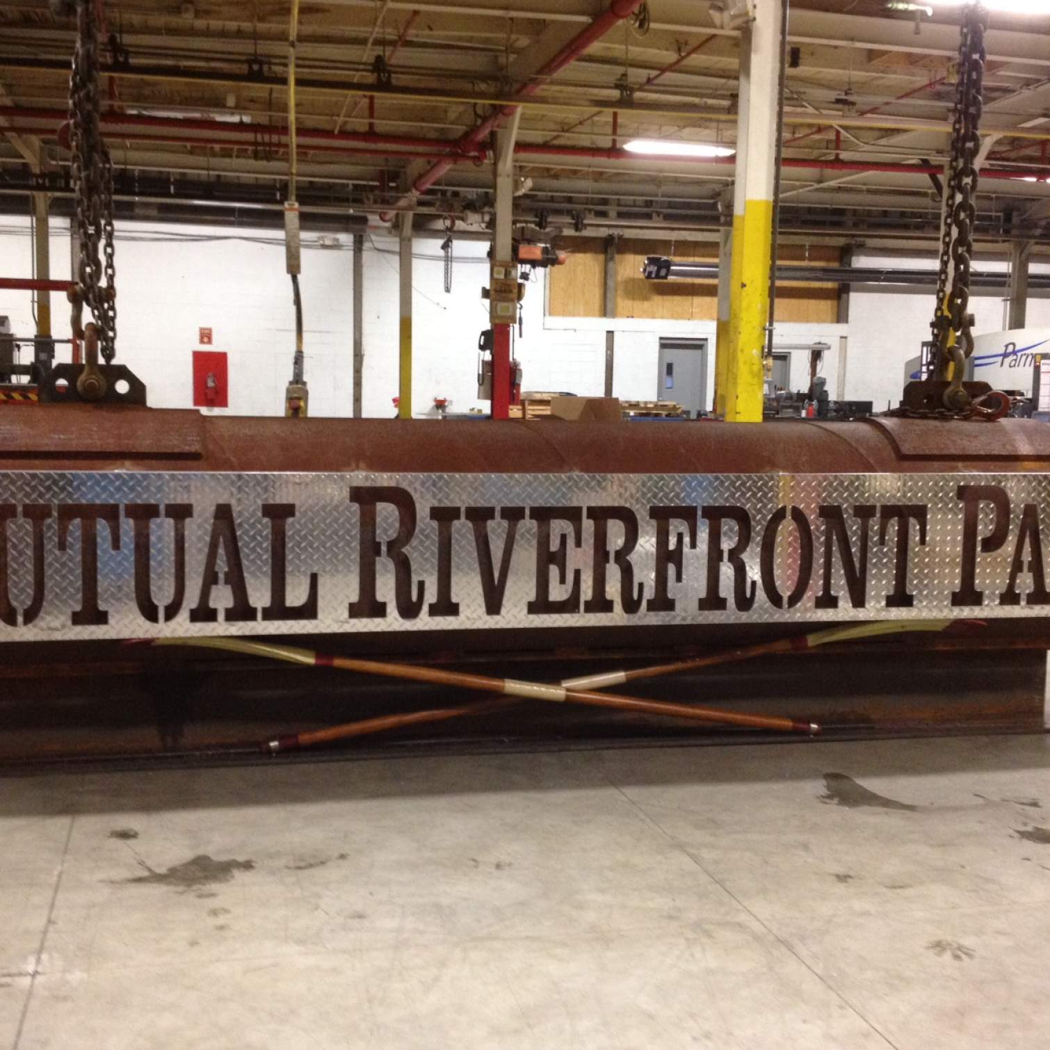 Pontons Store Sign Pontoon Sign - Bear Metal Works